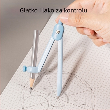Deli metalni kompas za učenike, profesionalni alat za crtanje