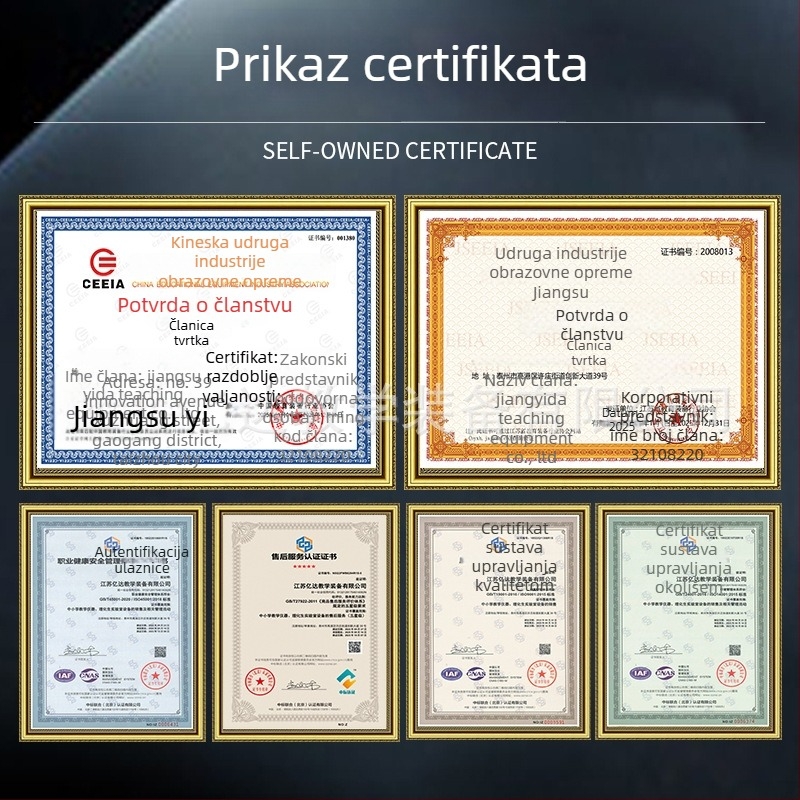 Nastavni kružni alat s klipom za marker za ploču, plastični i drveni