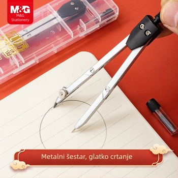Metalni set kompasa za crtanje za učenike, model ACS90860