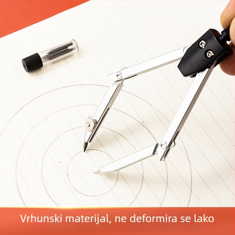 Metalni set kompasa za crtanje za učenike, model ACS90860