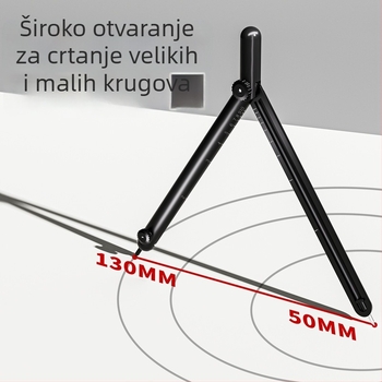 Metalni šestar u obliku olovke s digitalnim displejem, namijenjen ispitima, sve-u-jednom set za crtanje i mjerenje