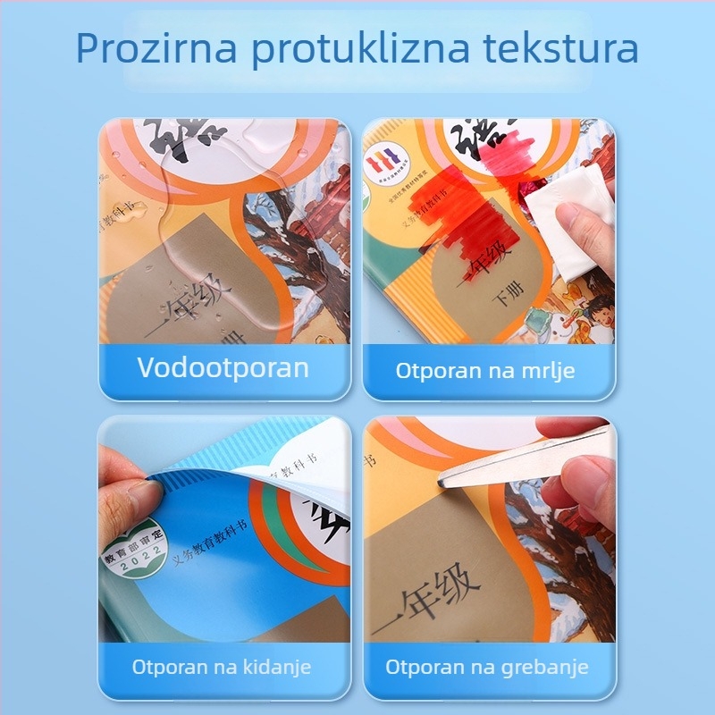 Morning&Light 16K Miffy prozirna protuklizna korica za knjigu srednje veličine, 10 listova, debeli PP materijal, FWTN2101