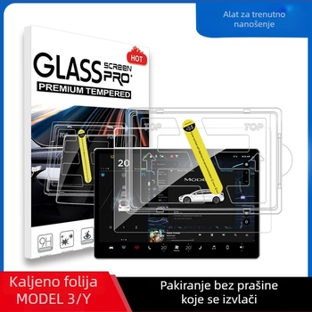 Tesla Model 3/Y 2025 zaštitna folija za središnji zaslon, kaljeni film, prozirno