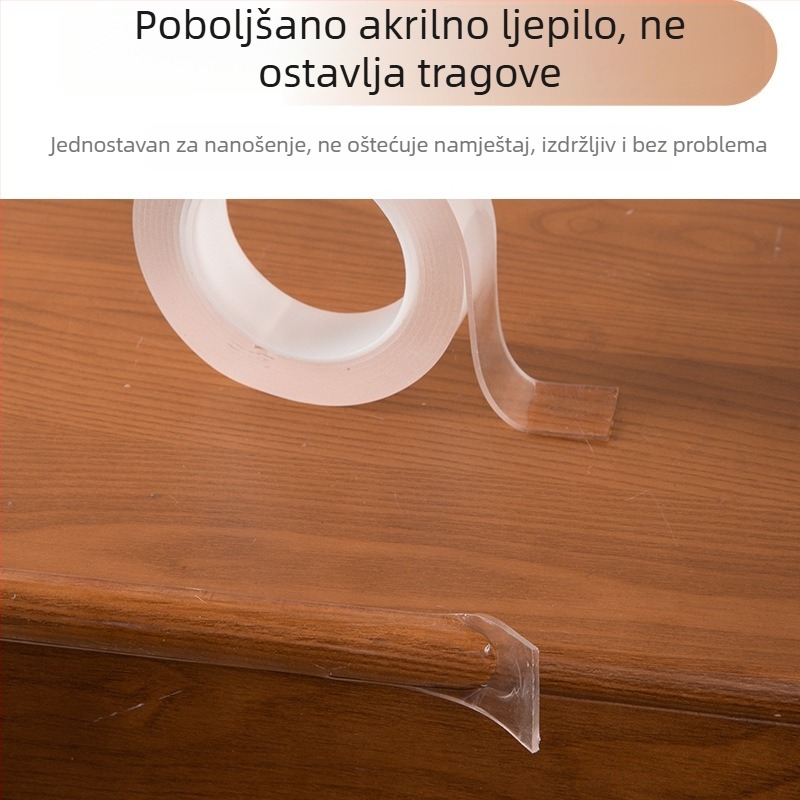 2 mm debeli zaštitni trak za namještaj, prozirni PVC kutni zaštitnik za stolove i vrata, mekana podstava – dostupne duljine 1, 2, 3 ili 5 m