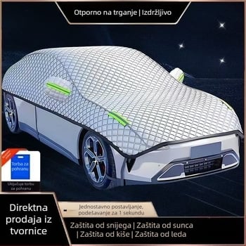 Debela navlaka za auto s zaštitom od grada, UV zaštitom i toplinskom izolacijom – univerzalna vodootporna navlaka