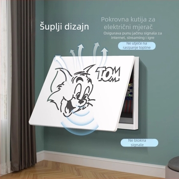 Moderna minimalistička dekorativna ploča za kutiju brojila električne energije i poklopac kutije osigurača, model 2025