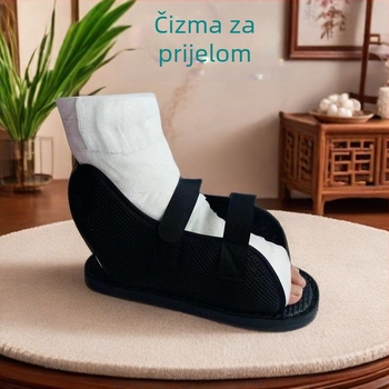 Cipele za oporavak nakon prijeloma s zaštitom prstiju i podrškom za gips