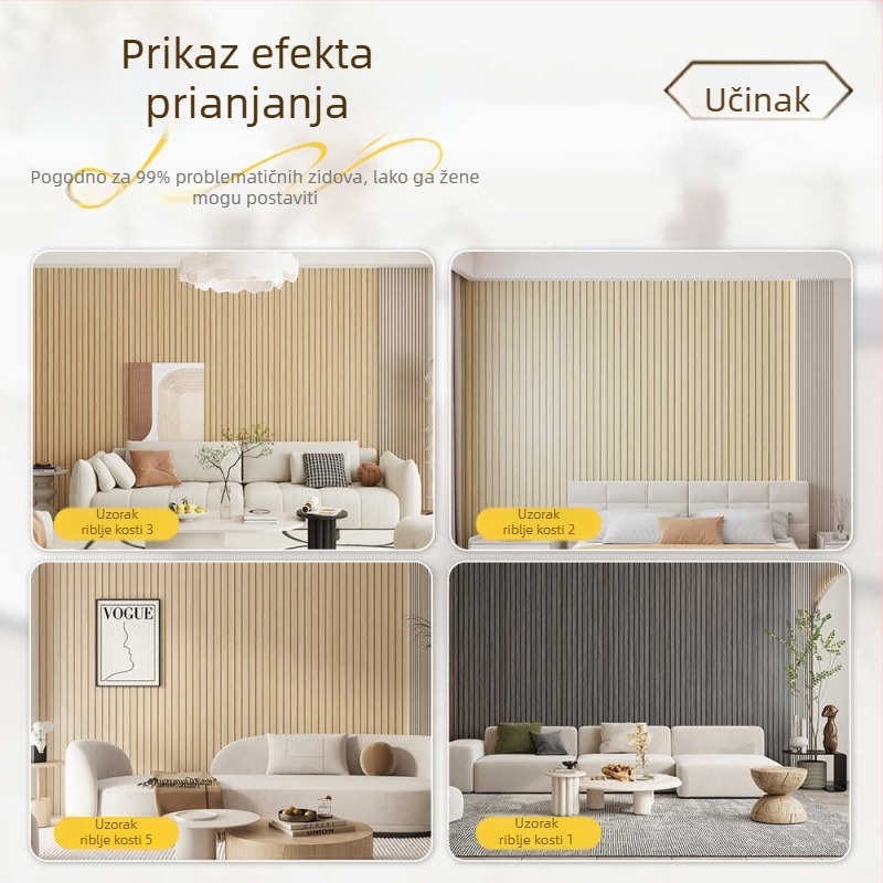 3D samoljepljiva zidna naljepnica s drvenom teksturom, vodootporna i otporna na vlagu, dekorativni pozadinski panel