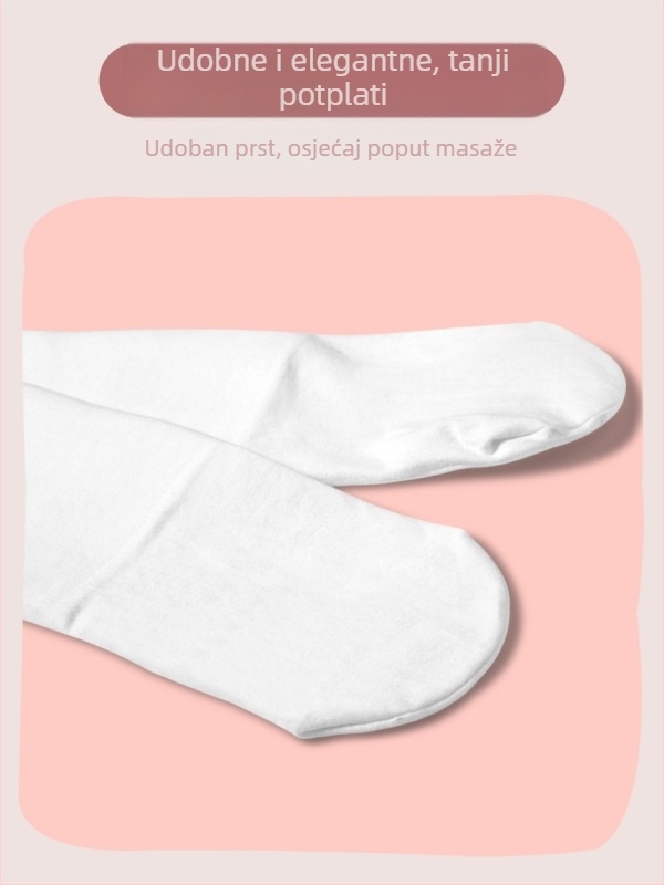 Dječje plesne hulahopke s baršunastom podstavom za jesen-zimu