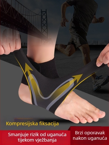 Stabilizator gležnja za sport – podržava rehabilitaciju, stabilizira gležanj; idealan za košarku i trčanje.