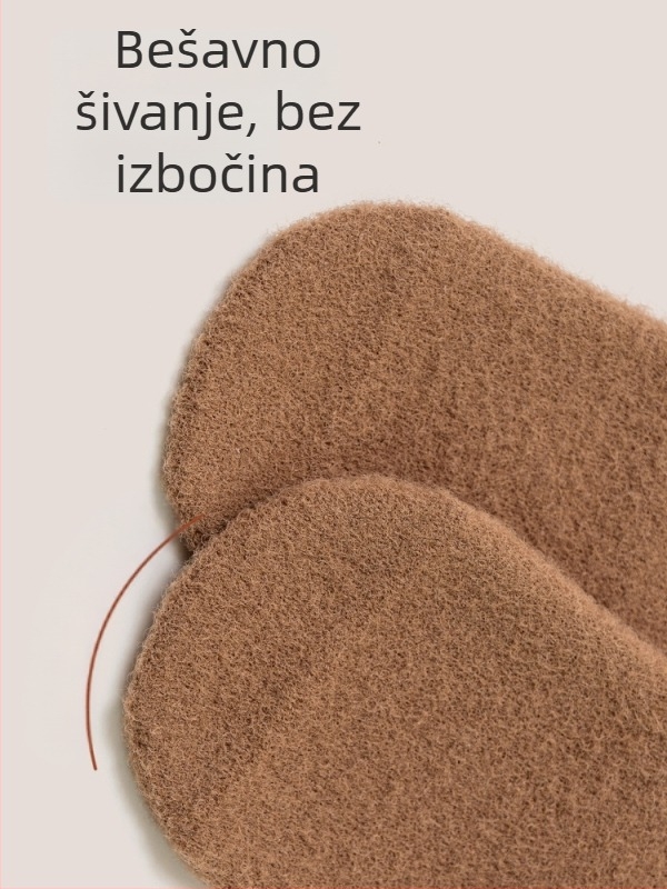 Dječje zimske čarape s flisom, debele i tople, bez šavova, srednje visoke, crtani motiv, unisex