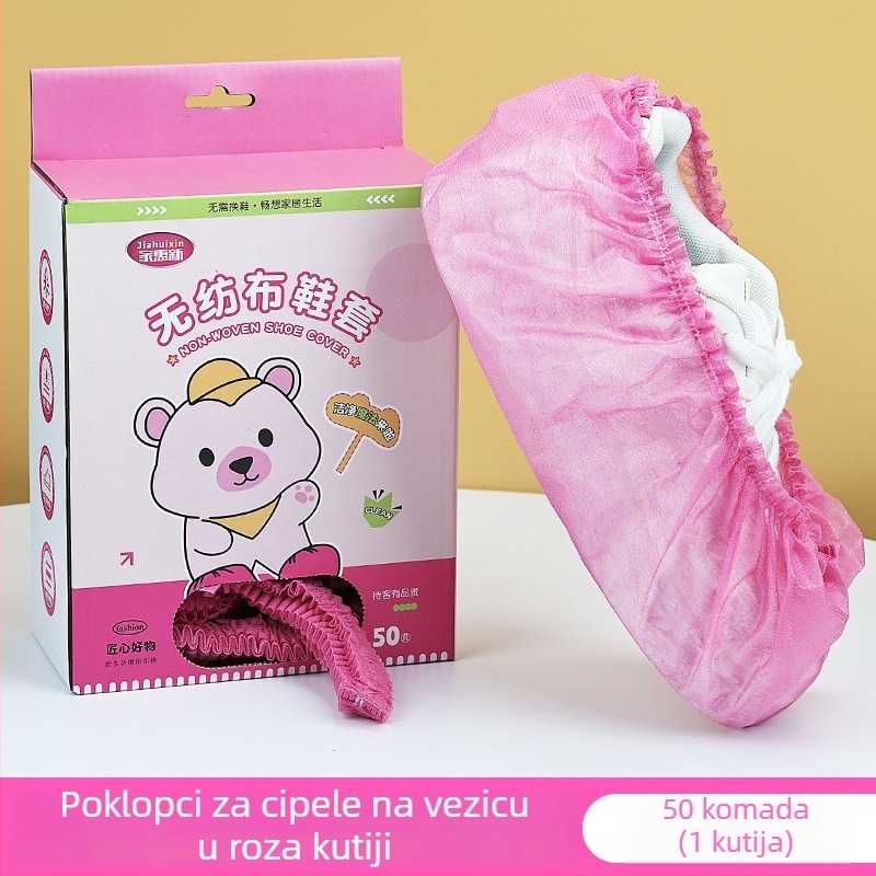 Navlake za cipele od netkanog materijala s izvlačnom trakom, pojačane, protuklizne, zaštita od prašine, izdržljive, za kućnu upotrebu, djeca, višebojne