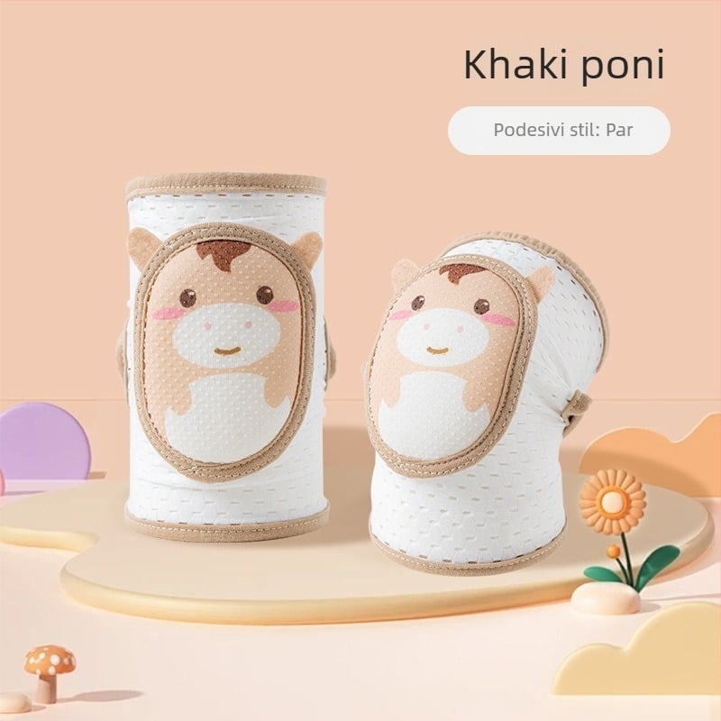 Set zaštitnika za koljena i lakte za bebe — protiv pada, podesivi, ljetni mrežasti tanki dizajn, za puzanje i hodanje