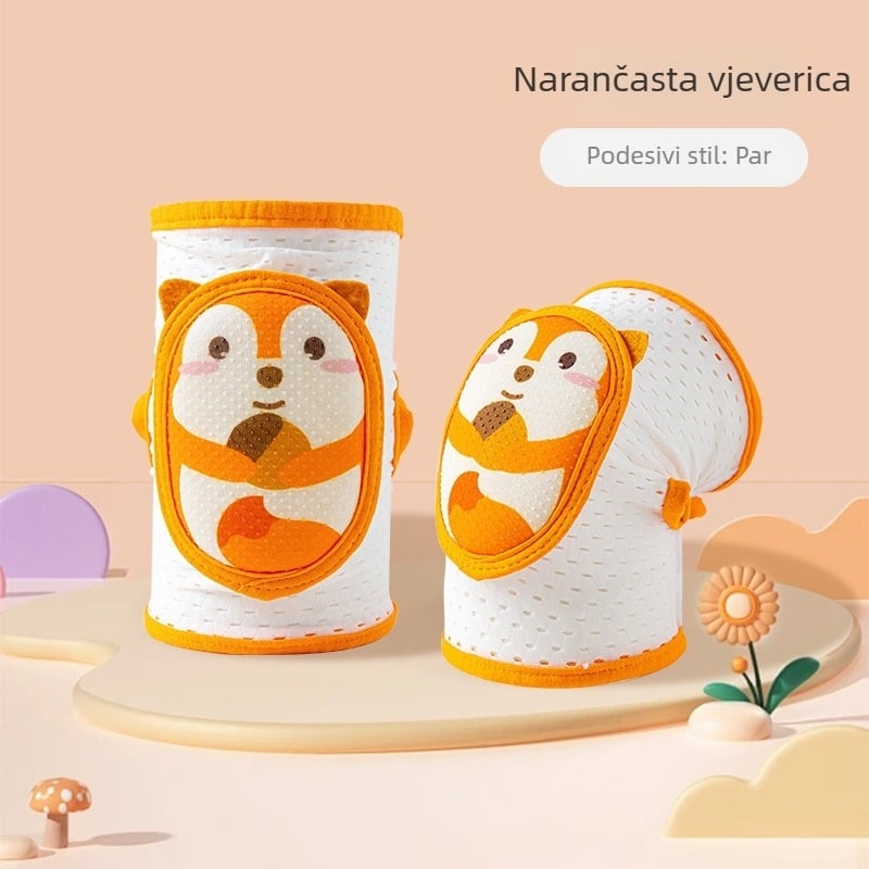 Set zaštitnika za koljena i lakte za bebe — protiv pada, podesivi, ljetni mrežasti tanki dizajn, za puzanje i hodanje