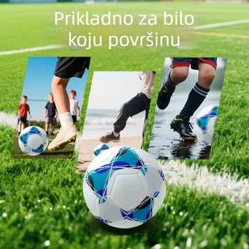 PU bezšivna nogometna lopta, visoka elastičnost, veličina 5 za odrasle, 4 za djecu, otporna za treninge i natjecanja