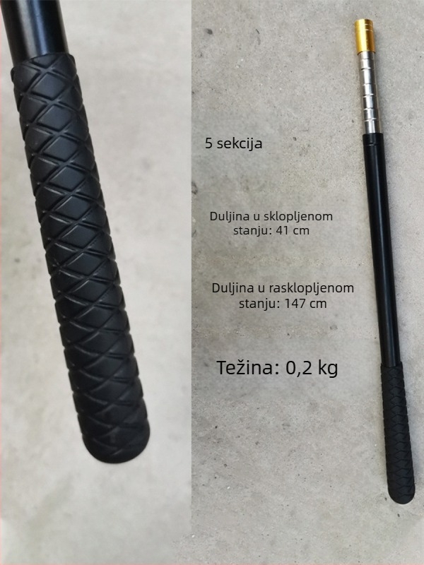 Kompaktna mini mreža za ribolov s izvučnom aluminijskom glavom