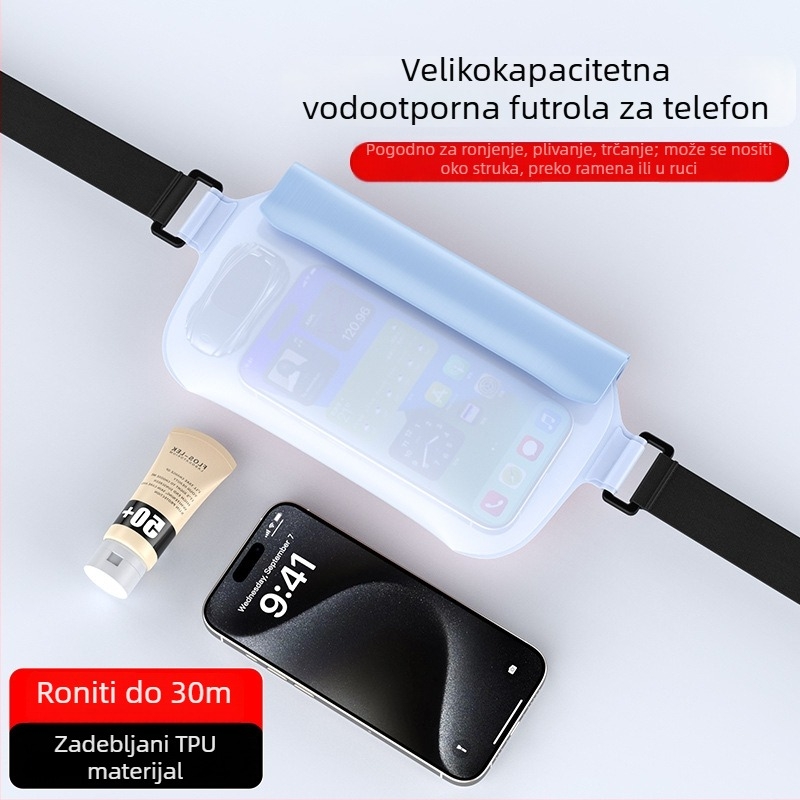 Vodootporna TPU torbica za telefon – veliki kapacitet, pogodna za plivanje, ronjenje i vodene sportove