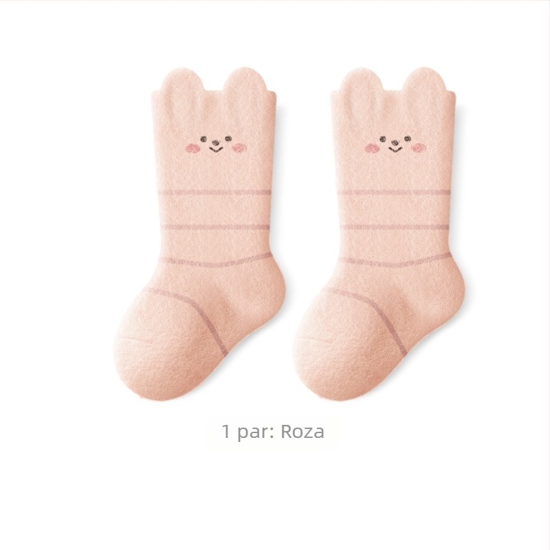 Deblje zimske čarape za bebe i djecu, podstavljene fleecom, srednje dužine, unisex