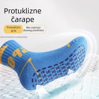 Dječje čarape za pod s flecom, tople i protuklizne, zimi, za učenje hodanja.
