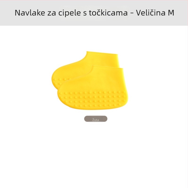Silikon za kišne cipele, deblji, prijenosni, za odrasle i djecu, vodootporni, protuklizni, za vanjsku upotrebu