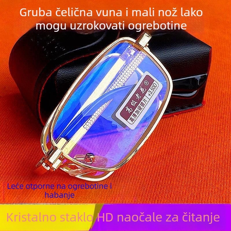Presbiopijske naočale s punim okvirom Crystal HD leće, dioptrije 150/200/250/300, za muškarce i žene