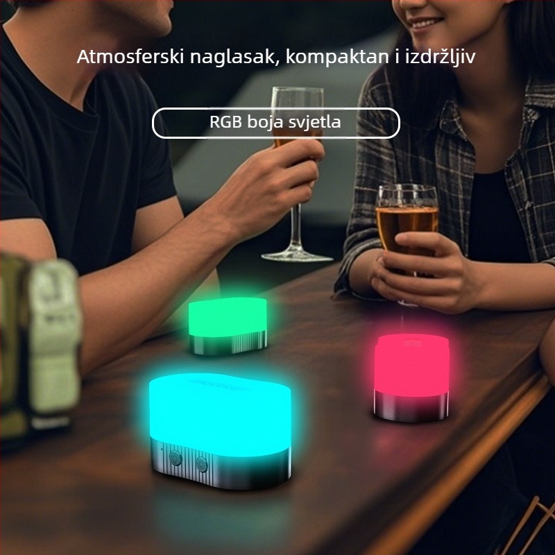 USB punjiva magnetska noćna lampica, elegantna rasvjeta uz krevet, atmosferično osvjetljenje za dječju sobu, za hranjenje djeteta i san