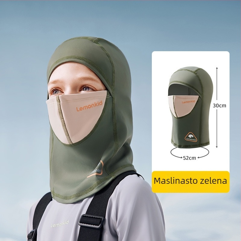 Lemon Baby dječja skijaška balaklava – otporna na vjetar i topla maska za lice za vanjske aktivnosti