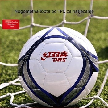 DHS TPU nogometna lopta – veličina 5 za odrasle, veličina 4 za mlade – mekana, otporna na habanje, visoka elastičnost za trening i utakmice