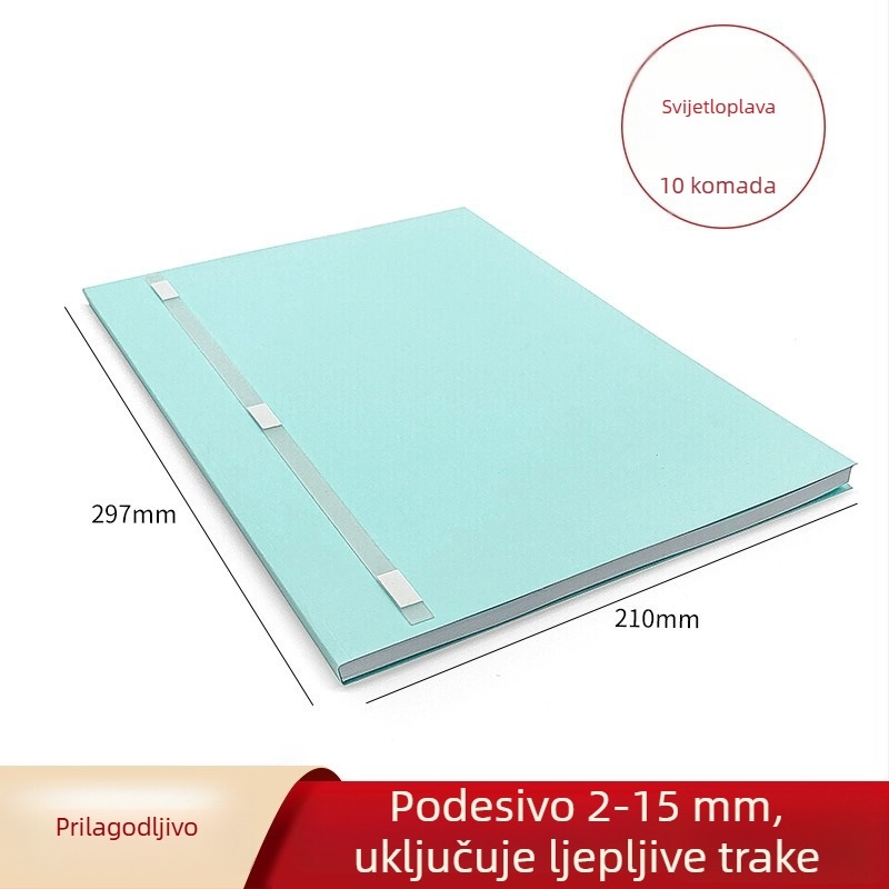 A4 kartonska omotnica u boji, debljine 2–15 mm, tiskana omotnica za povezivanje ponuda, prilagodljiva