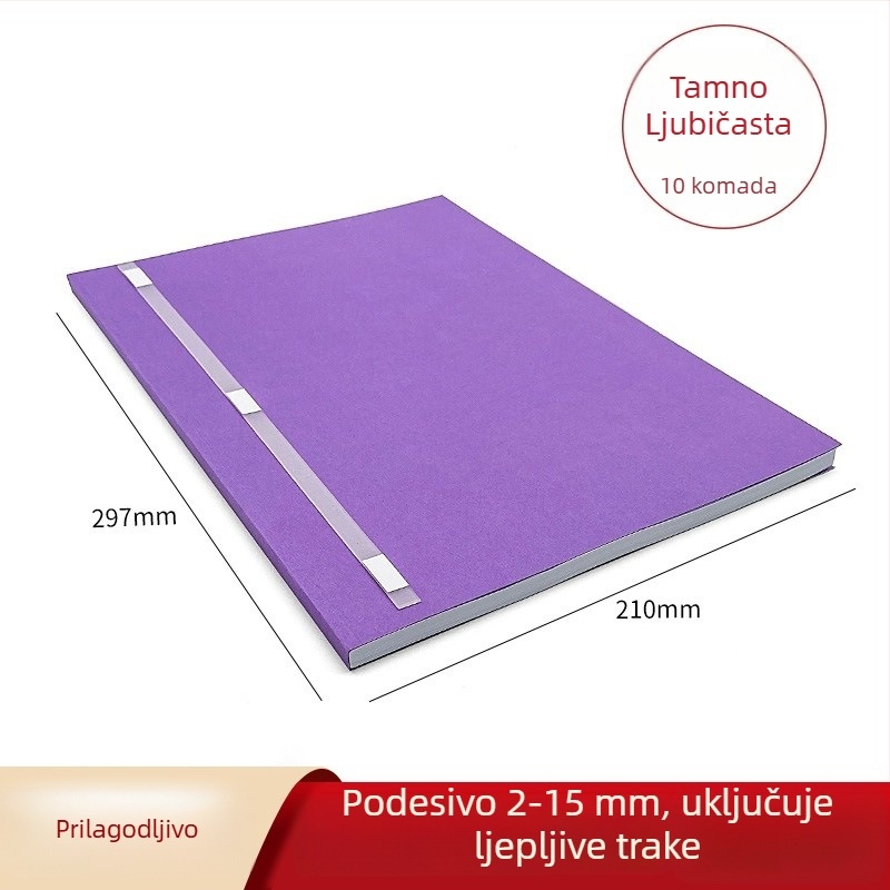 A4 kartonska omotnica u boji, debljine 2–15 mm, tiskana omotnica za povezivanje ponuda, prilagodljiva