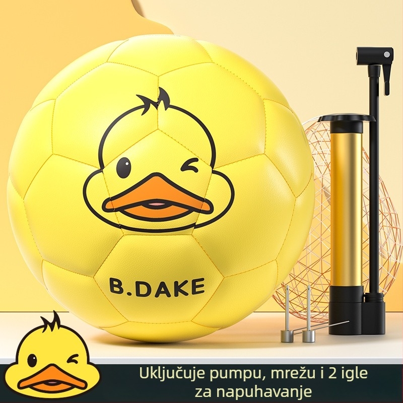 Hengbo Mala žuta patka futbalska lopta za djecu i mlade – veličine 3, 4 i 5 – lopta za trening