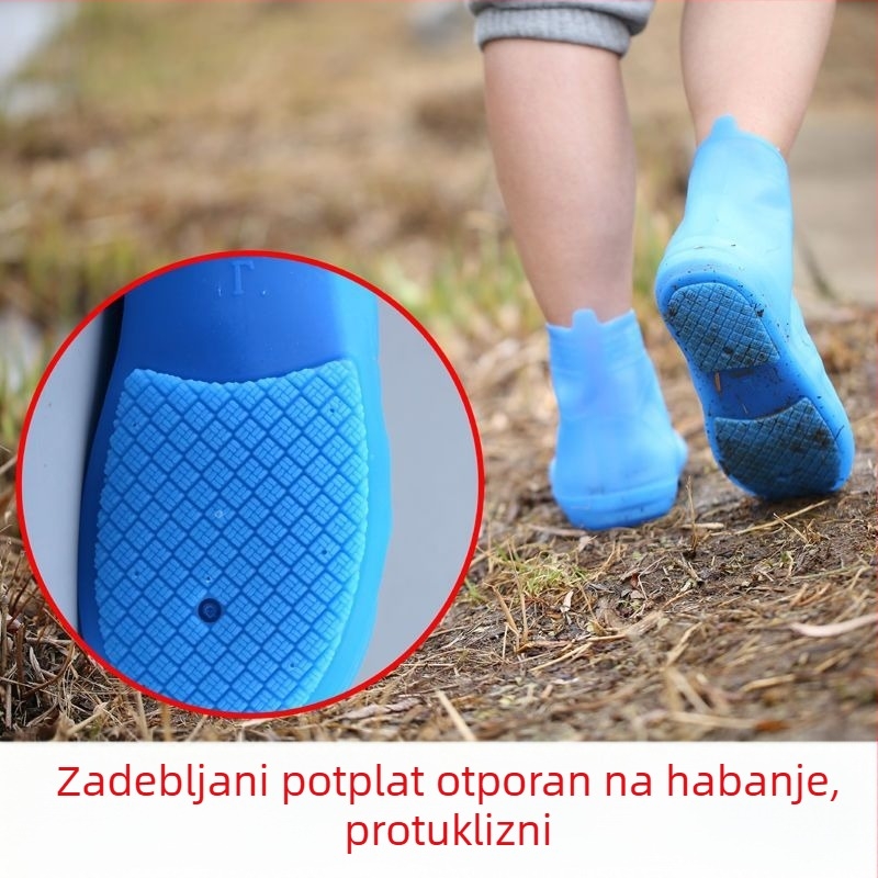 Vodootporne navlake za cipele, debele, otporne na habanje, protuklizne, od silikona, unisex