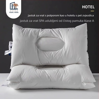 Jastuk za vrat sa SPA masažom, čvrsto jezgro koje se ne deformira, pomaže u snu, za odrasle, kućna upotreba, za jednu ili dvije osobe