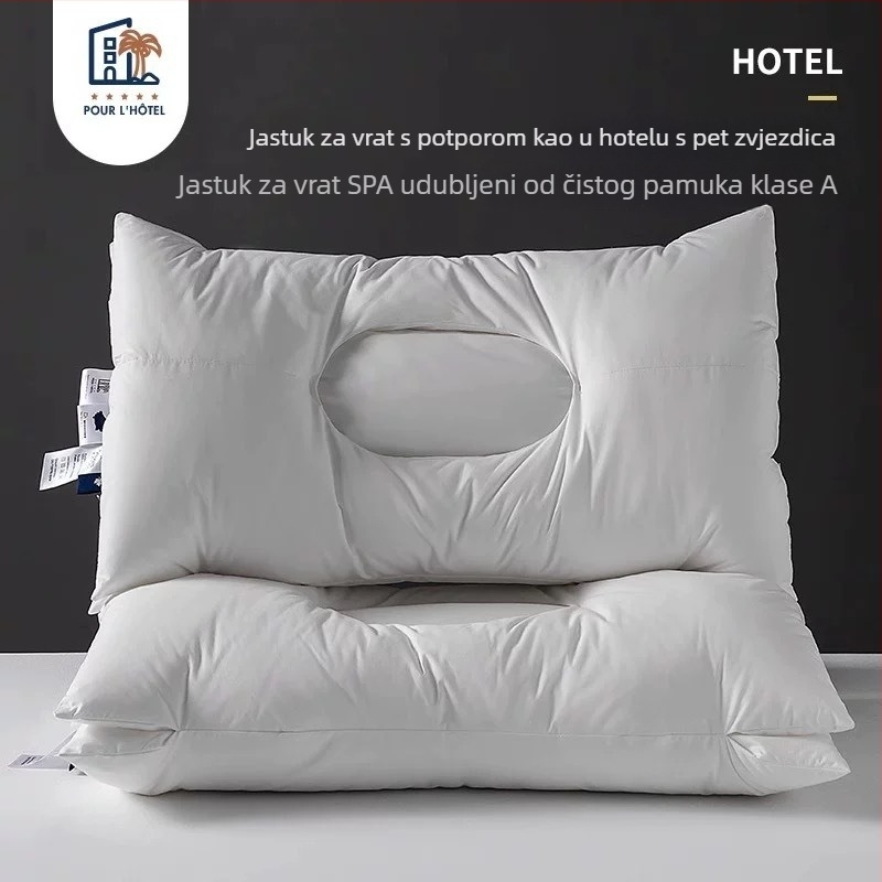Jastuk za vrat sa SPA masažom, čvrsto jezgro koje se ne deformira, pomaže u snu, za odrasle, kućna upotreba, za jednu ili dvije osobe