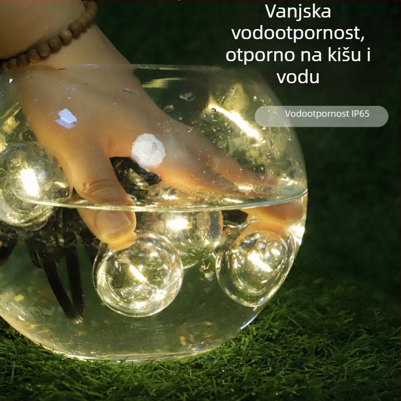 G40 LED solarni niz svjetla za vanjsku upotrebu – dvorište i vrt, retro kuglične žarulice