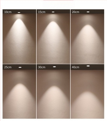 LED zidni wash spot, ugrađen u strop, uski okvir, anti-glare, bez glavne svjetlosti, za domove i hotelske sobe