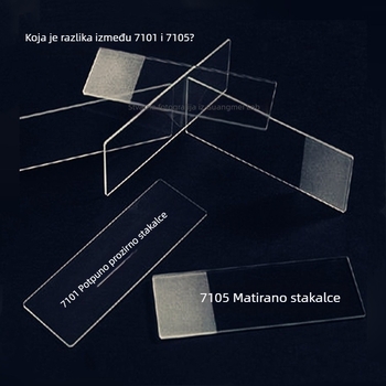 7101 Mikroskopske staklene pločice, prozirne