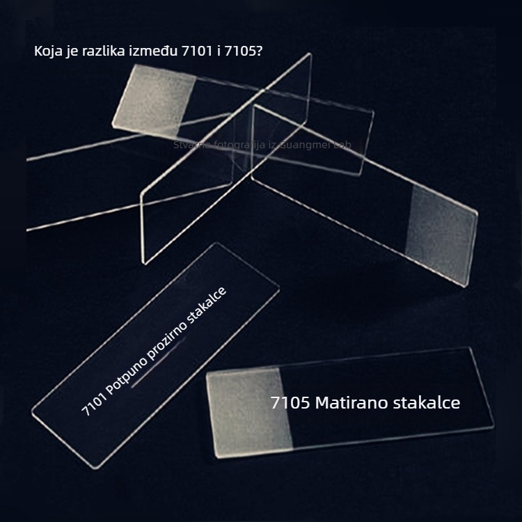 7101 Mikroskopske staklene pločice, prozirne