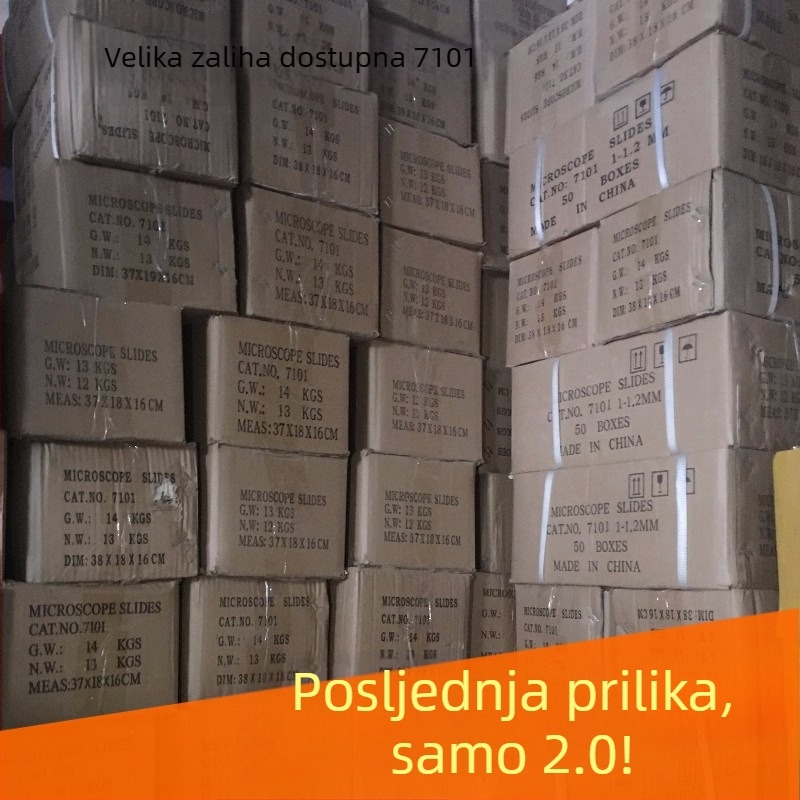 7101 Mikroskopske staklene pločice, prozirne