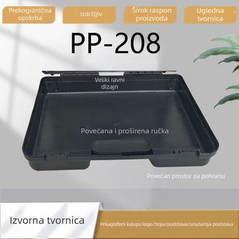 PP prijenosna kutija za alat – skladišna kutija za hardverske dodatke, mjerni instrumenti i fotografijska oprema