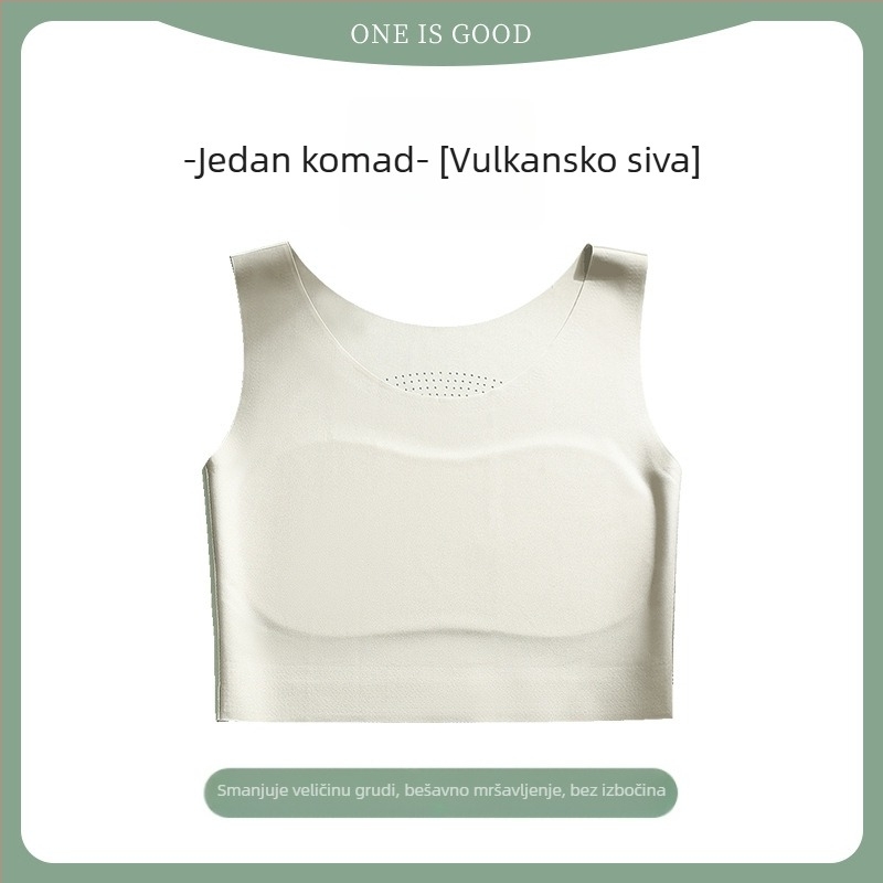 Bešiv grudnjak u stilu veste za žene, prozračan, prirodan nude izgled, košarice 3/4, oblikovane košarice