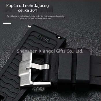 Omega Seamaster 300 tekući silikonski kaiš s mehanizmom brzog otpuštanja, otporan na prašinu, 20/22/24 mm