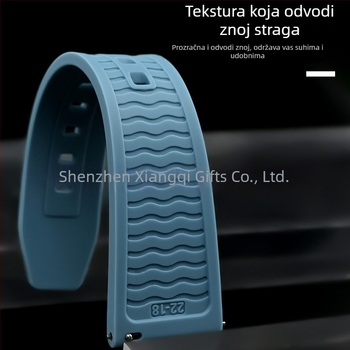 Omega Seamaster 300 tekući silikonski kaiš s mehanizmom brzog otpuštanja, otporan na prašinu, 20/22/24 mm