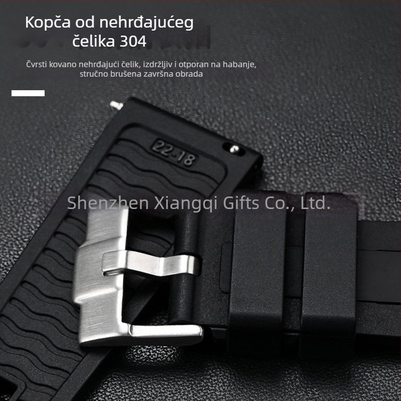 Omega Seamaster 300 tekući silikonski kaiš s mehanizmom brzog otpuštanja, otporan na prašinu, 20/22/24 mm