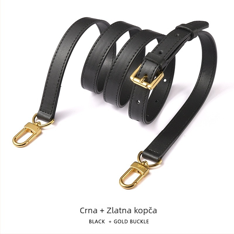 Mahuangshi MHS-A-28 kožni kaiš za ramena, podesivi, zamjenski široki kaiš za crossbody torbu, jednobojna