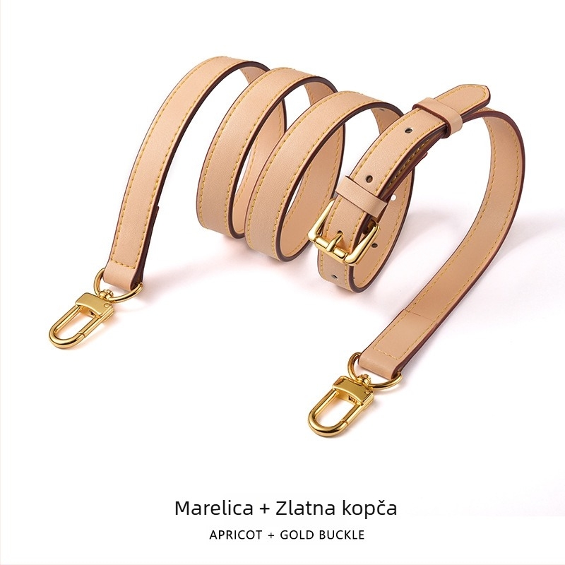 Mahuangshi MHS-A-28 kožni kaiš za ramena, podesivi, zamjenski široki kaiš za crossbody torbu, jednobojna
