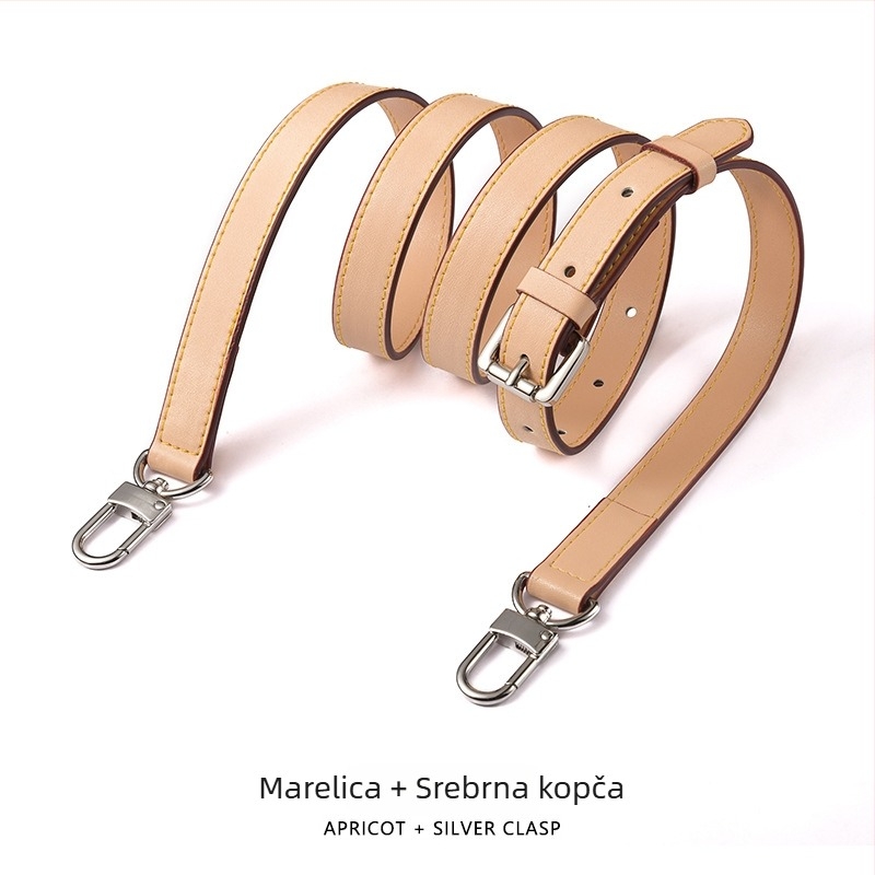 Mahuangshi MHS-A-28 kožni kaiš za ramena, podesivi, zamjenski široki kaiš za crossbody torbu, jednobojna