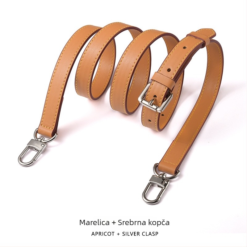 Mahuangshi MHS-A-28 kožni kaiš za ramena, podesivi, zamjenski široki kaiš za crossbody torbu, jednobojna