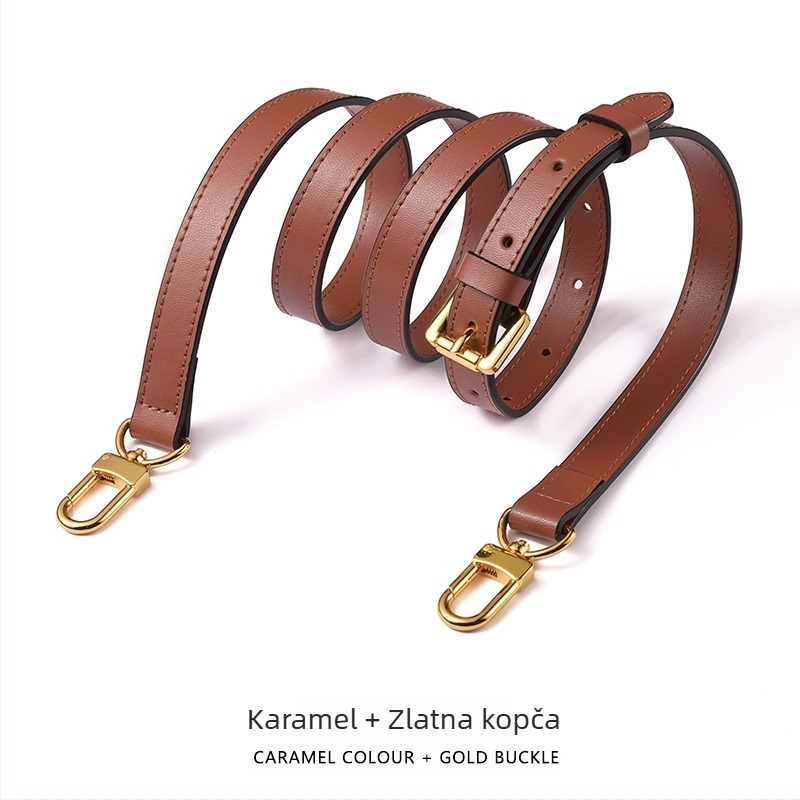 Mahuangshi MHS-A-28 kožni kaiš za ramena, podesivi, zamjenski široki kaiš za crossbody torbu, jednobojna