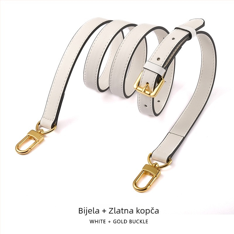 Mahuangshi MHS-A-28 kožni kaiš za ramena, podesivi, zamjenski široki kaiš za crossbody torbu, jednobojna